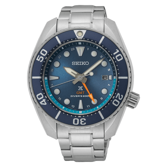Seiko Prospex "Sea" Solar GMT Men's Watch SKF001J1