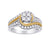 1.00TDW Diamond Enagagement Ring in 10K White Gold