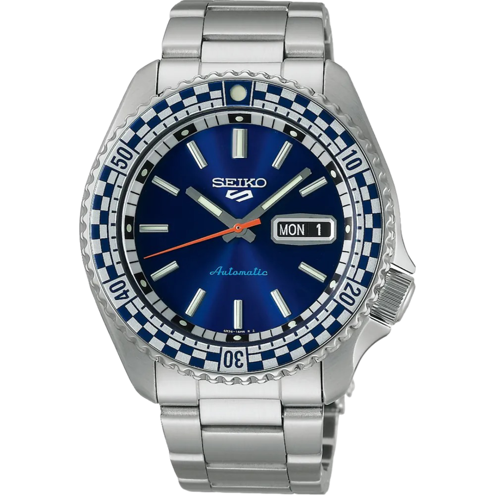 Seiko 5 Sports ‘Checker Flag’ Special Edition Automatic Men&#39;s Watch SRPK65K1