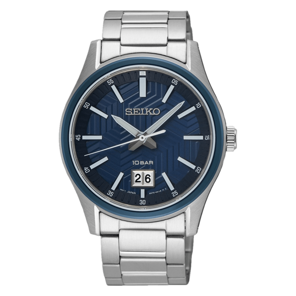 Seiko Quartz Daywear Blue Dial Men s Watch SUR559