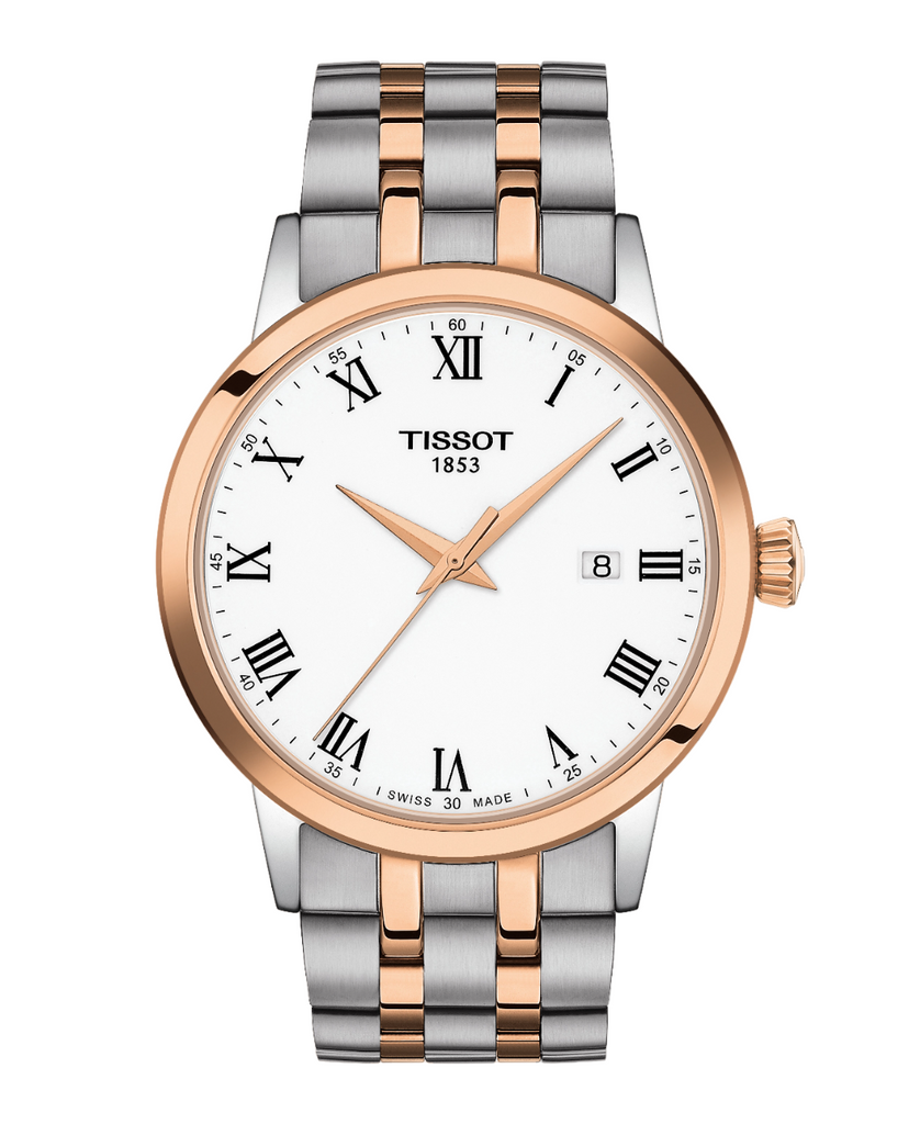 ⌚Reloj Tissot Classic Dream de hombre, esfera blanca, T1294101101300.