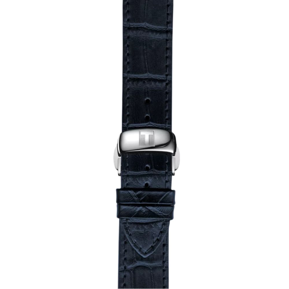 Tissot Official Blue Leather Strap Lugs 19 mm T852032781