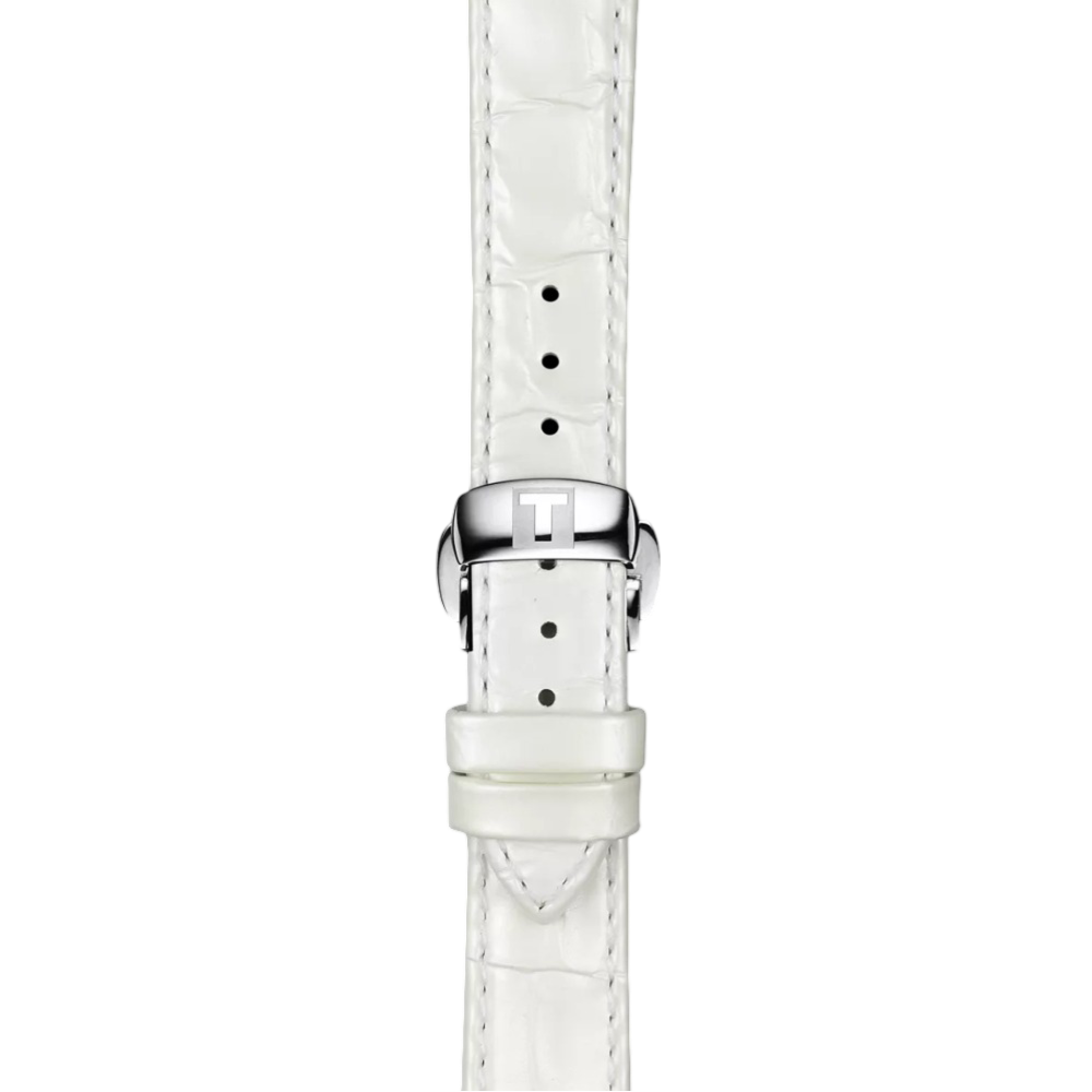 Tissot Official White Leather Strap Lugs 16 mm T852036795