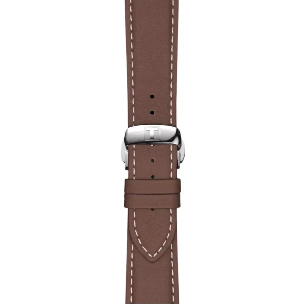 Tissot Official Brown Leather Strap Lugs 21 mm T852044597