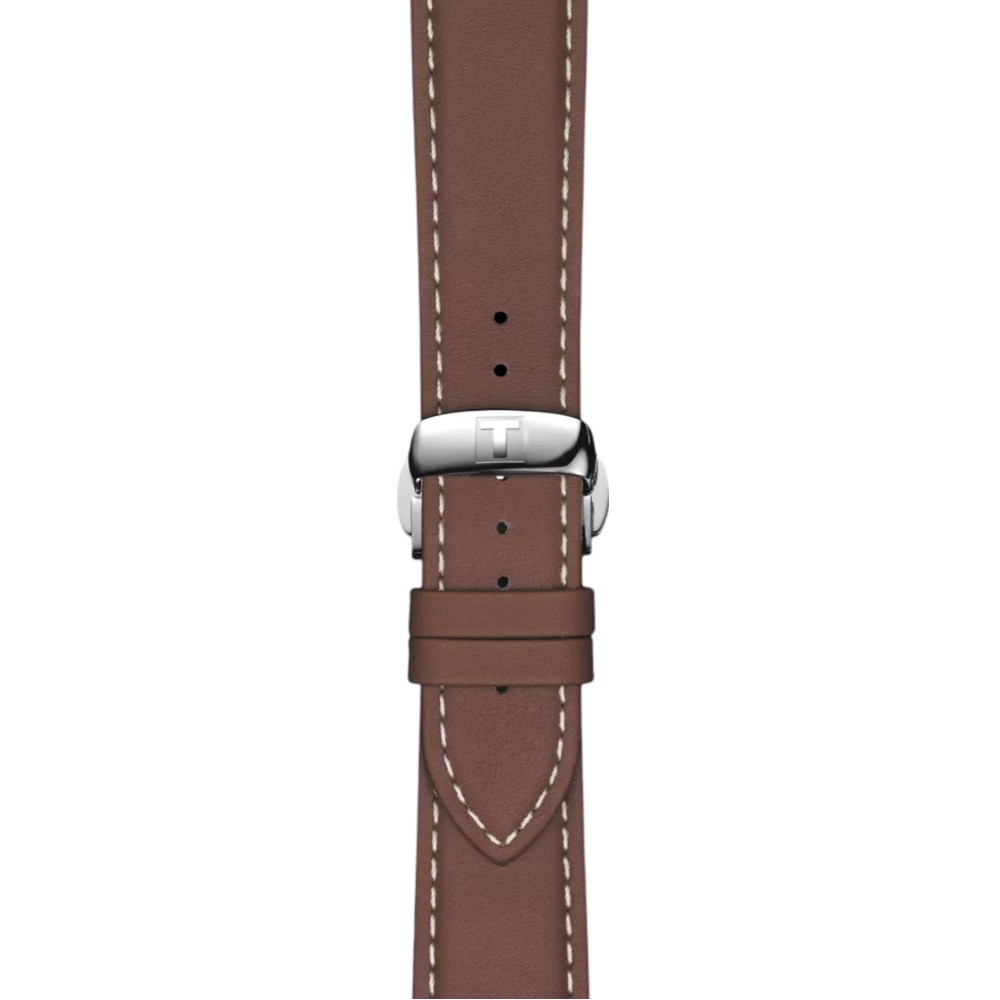 Tissot Official Brown Leather Strap Lugs 21 mm T852044597