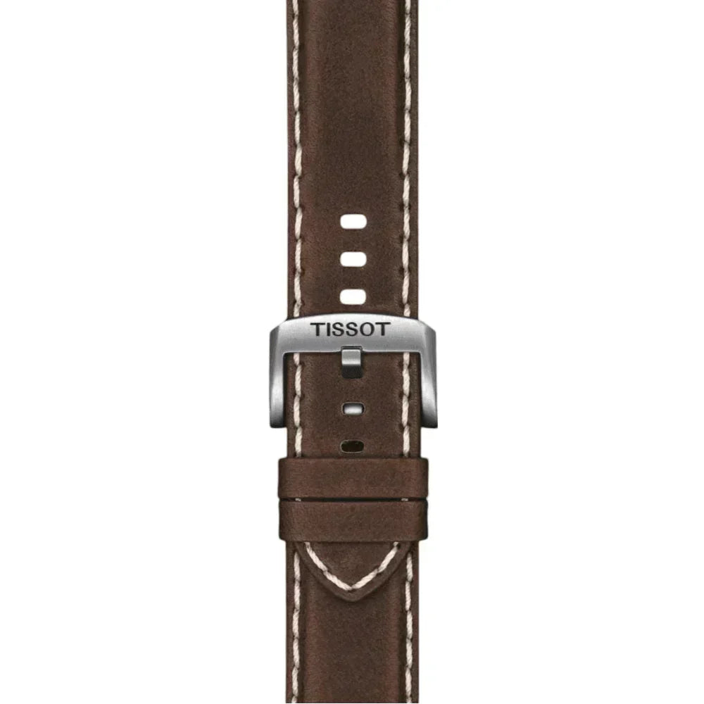 Tissot Official Brown Leather Strap Lugs 22 mm T852044980