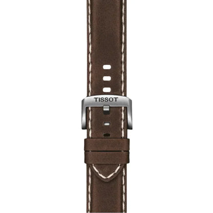 Tissot Official Brown Leather Strap Lugs 22 mm T852044980