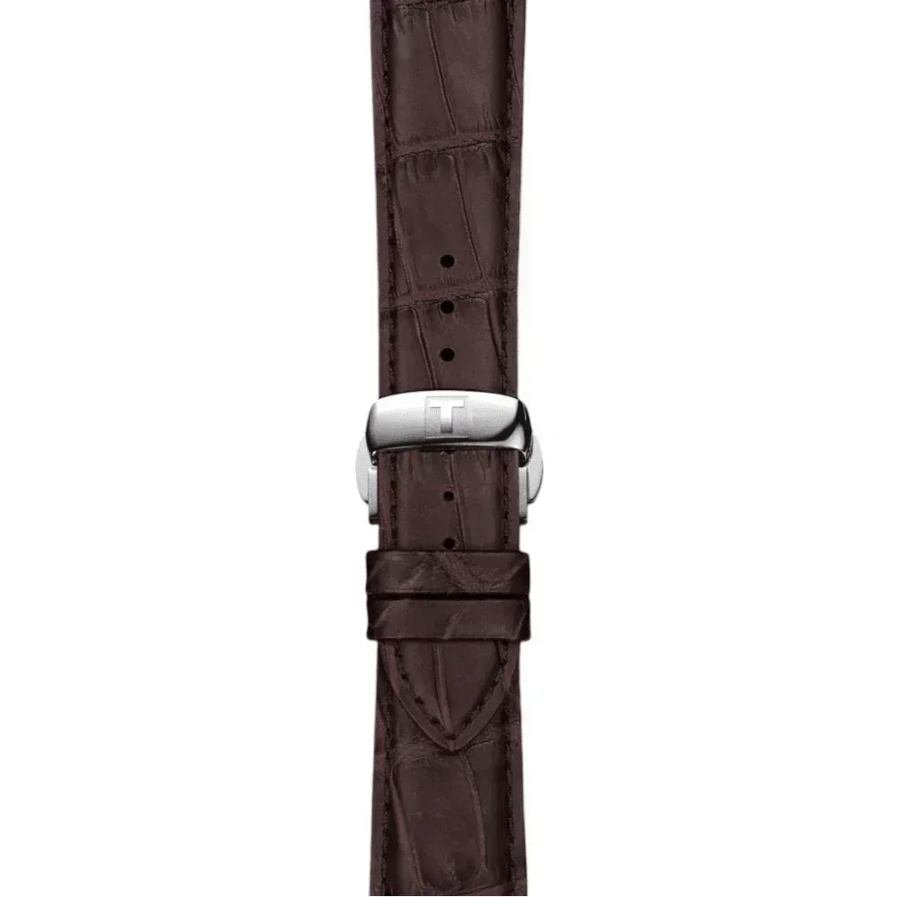Tissot Official Brown Leather Strap Lugs 21 mm T852045399
