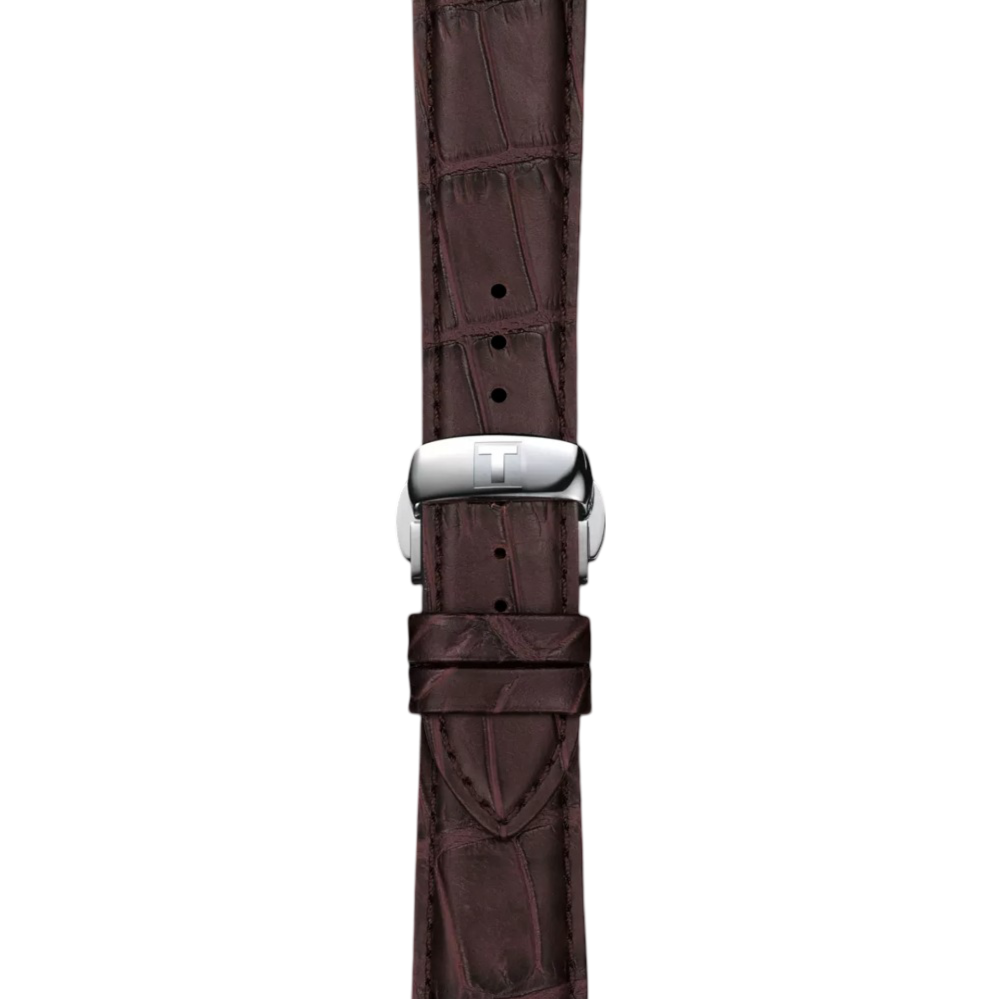 Tissot Official Brown Leather Strap Lugs 21 mm T852045399