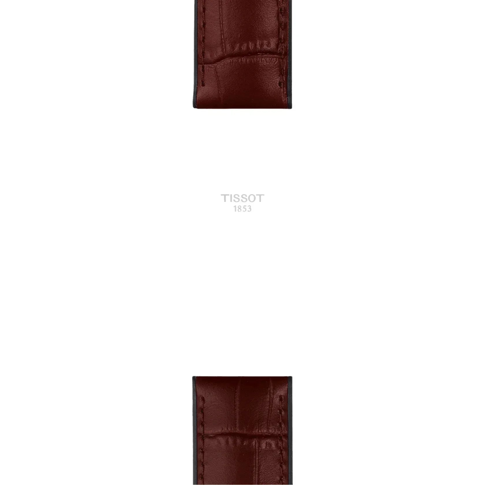 Tissot Official Brown Leather and Rubber Parts Strap Lugs 22 mm T852046767