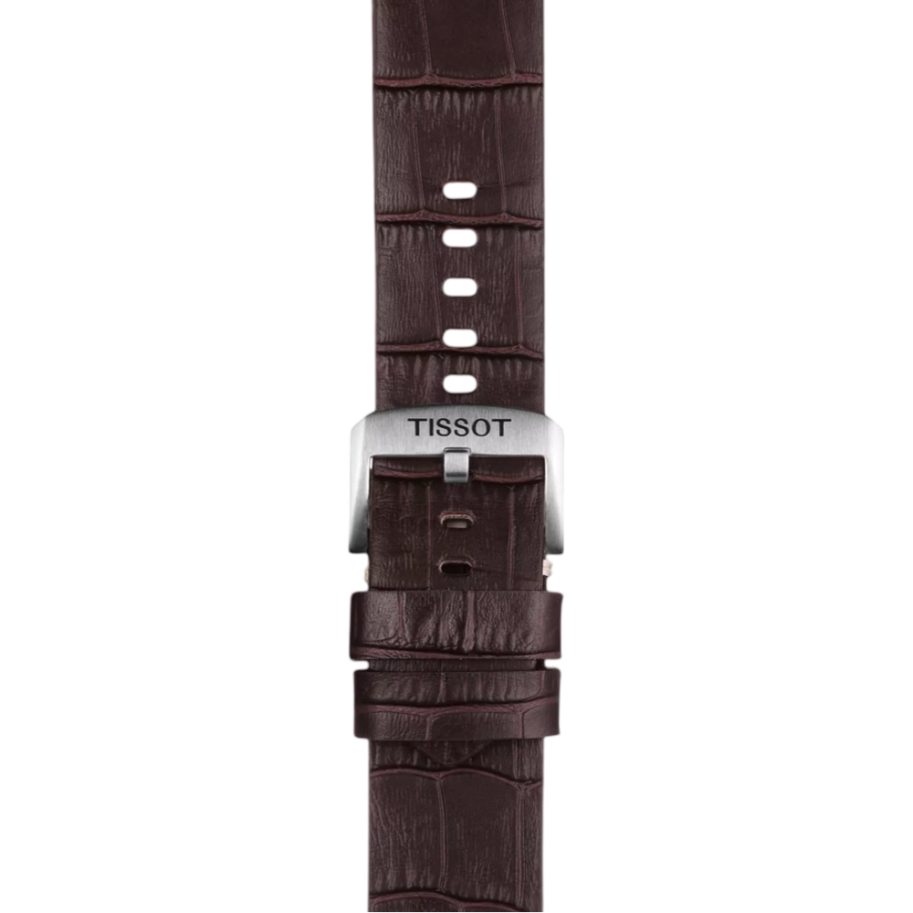 Tissot Official Brown Leather Strap Lugs 22 mm T852046773