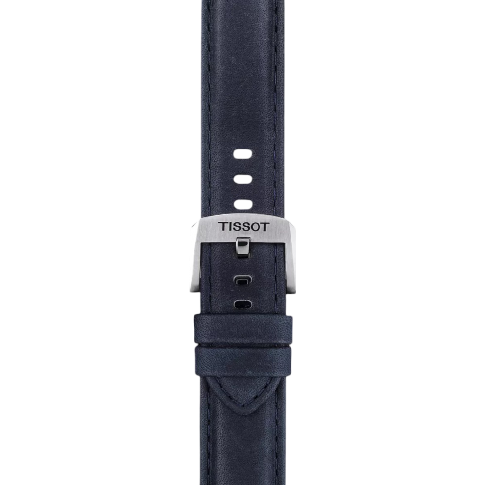 Tissot Official Blue Leather Strap Lugs 20 mm T852046831