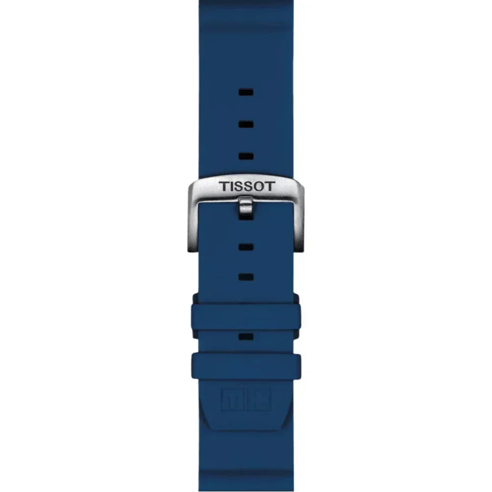 Tissot Official Blue Silicone Strap Lugs 22 mm T852047175