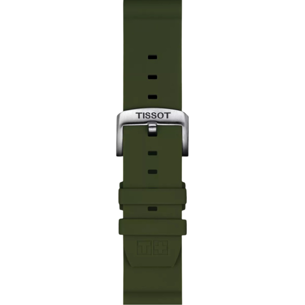 Tissot Official Khaki Silicone Strap Lugs 22 mm T852047177