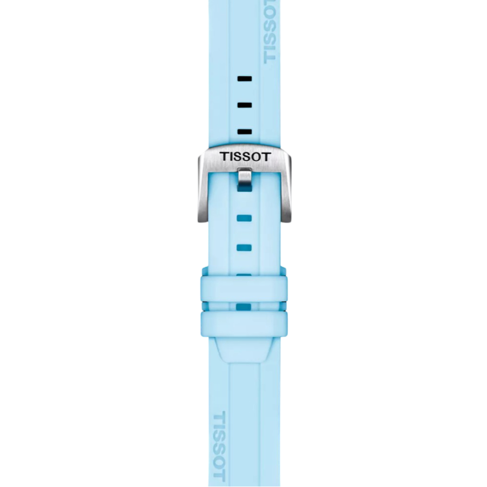 Tissot Official Blue Silicone Strap Lugs 18 mm T852047450