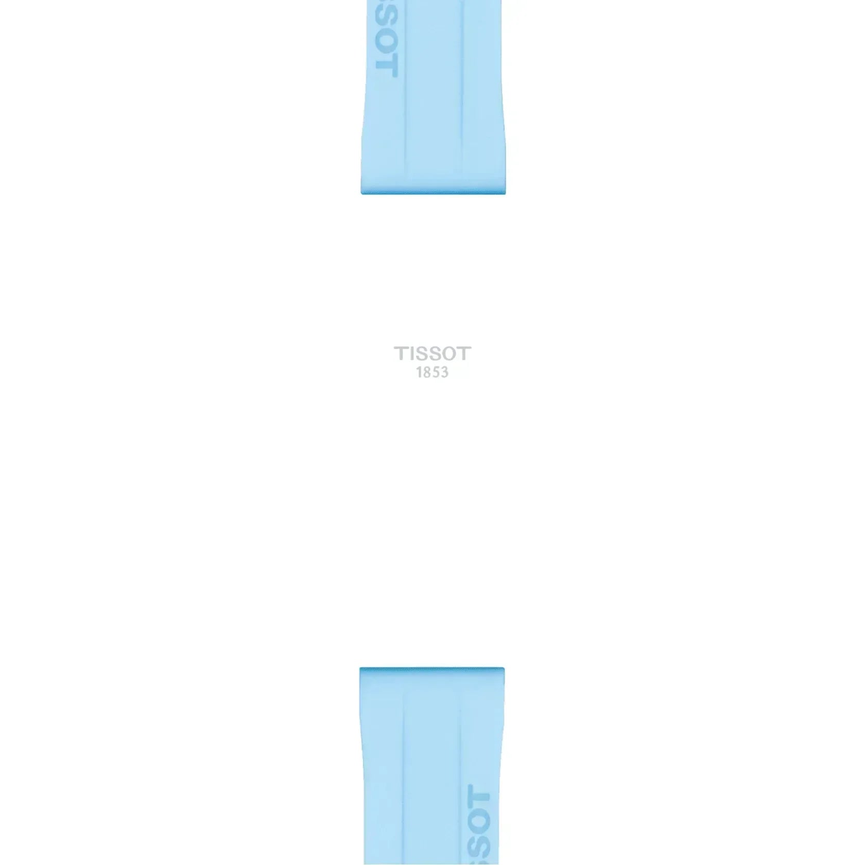 Tissot Official Blue Silicone Strap Lugs 18 mm T852047450