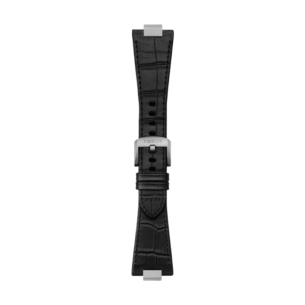 🎁 Tissot Official Black PRX 40mm Leather Strap With Steel Endpiece T852047562 (100% off)