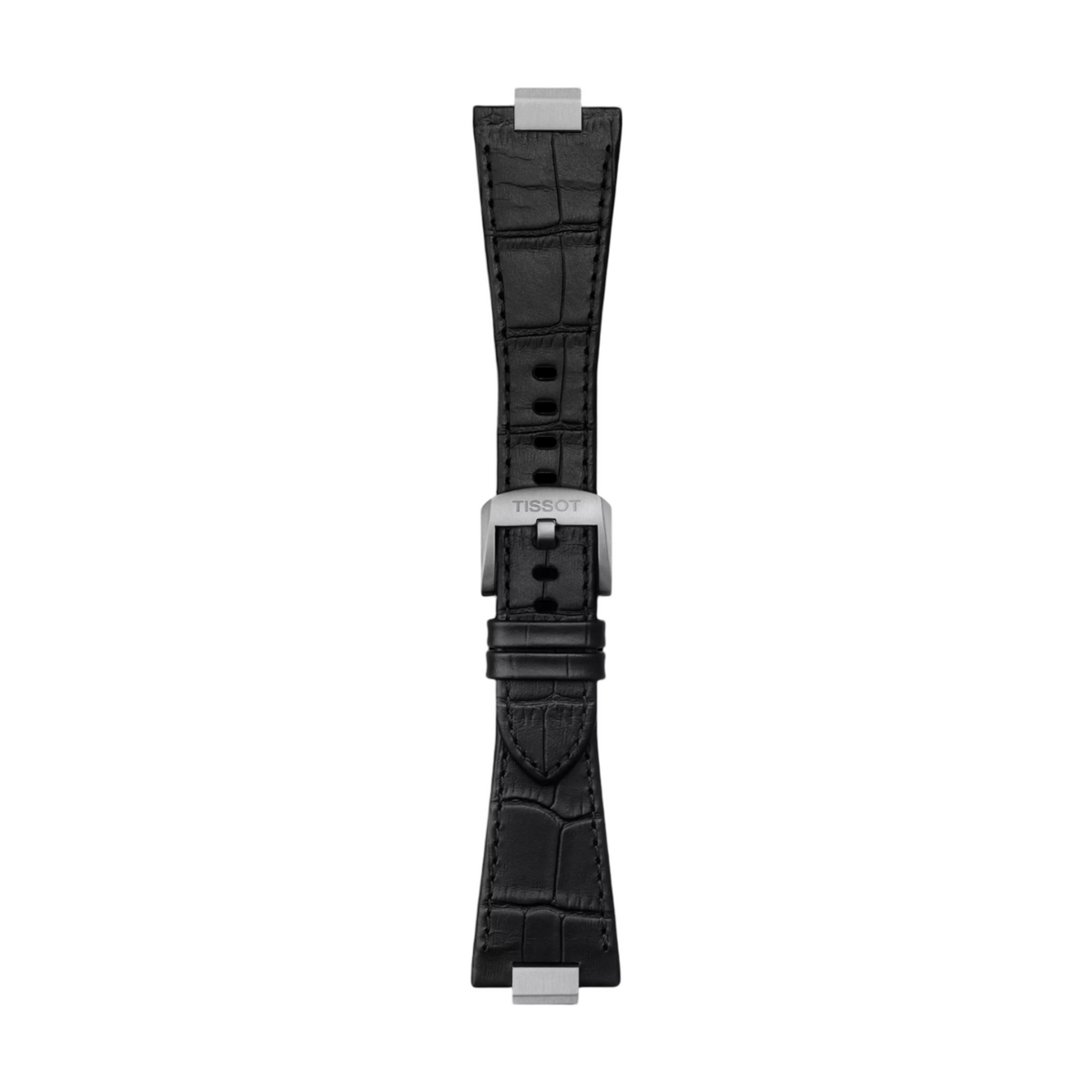 Tissot Official Black PRX 40mm Leather Strap With Steel Endpiece T852047562