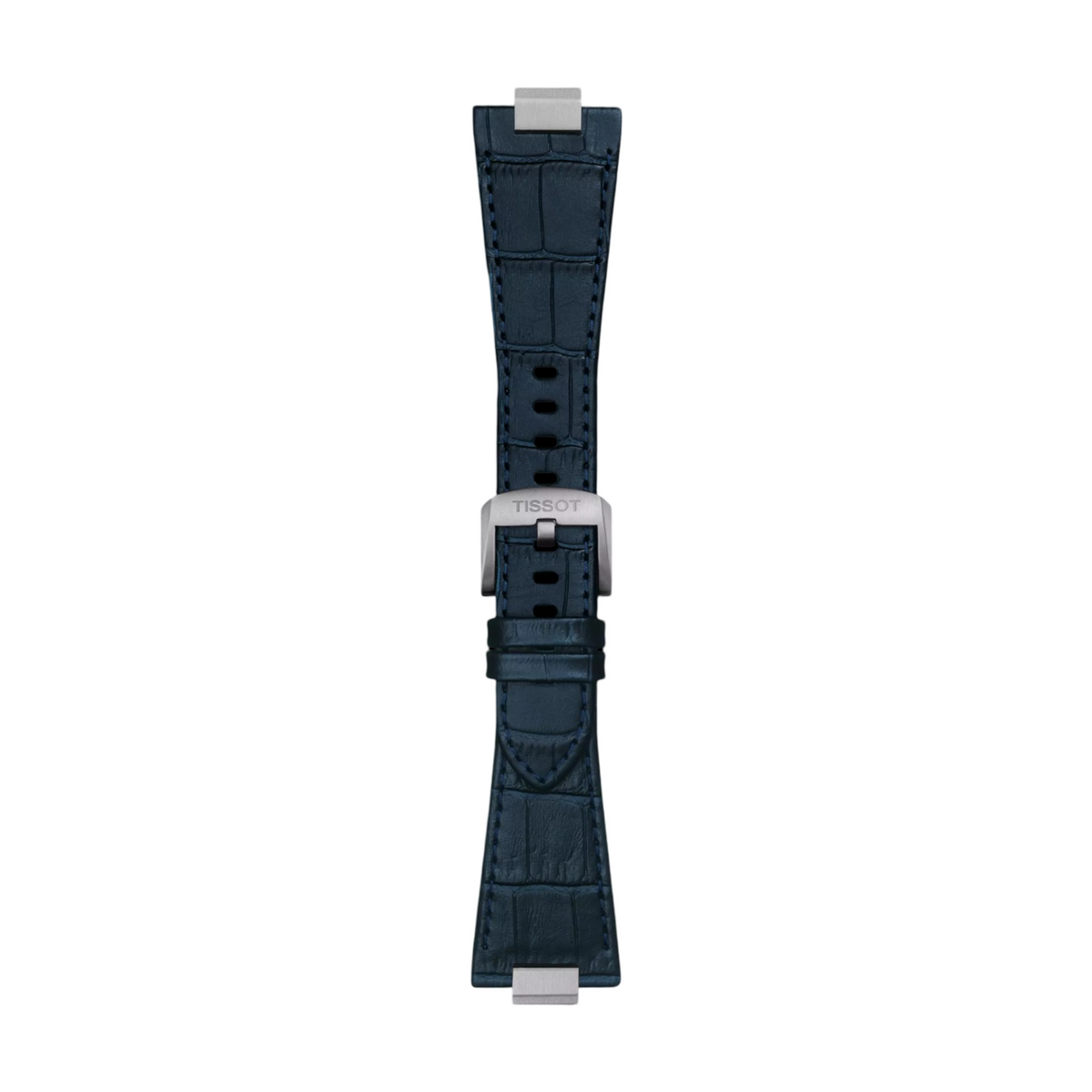 🎁 Tissot Official Dark Blue PRX 40mm Leather Strap With Steel Endpiece T852047701 (100% off)