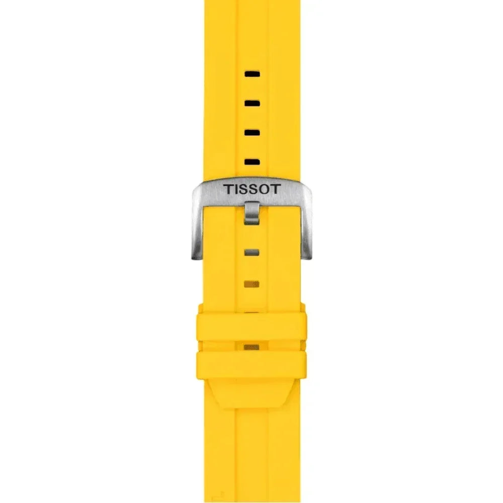 Tissot Official Yellow Silicone Strap Lugs 22 mm T852047916