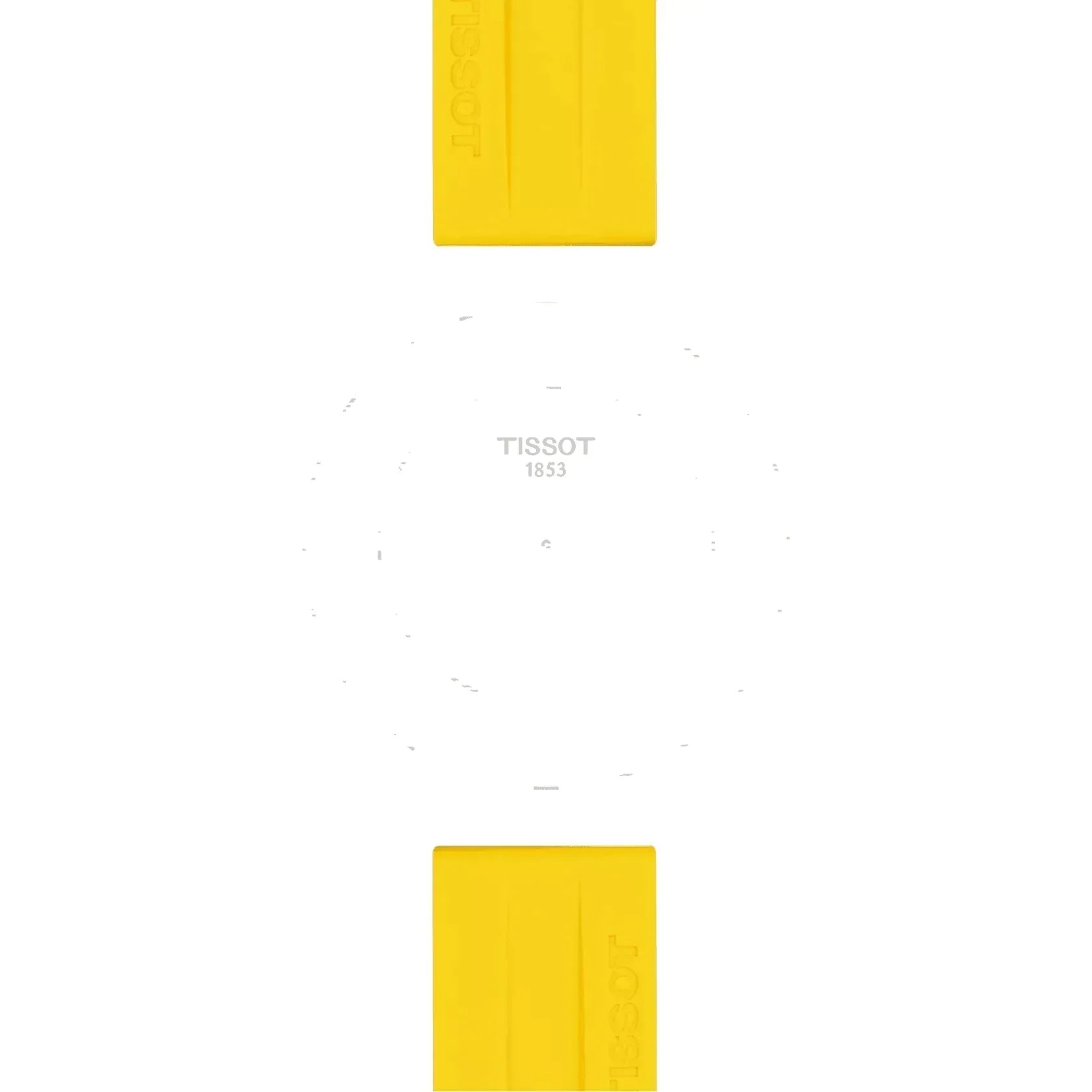 Tissot Official Yellow Silicone Strap Lugs 22 mm T852047916