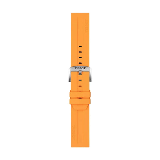 Tissot Official Orange Silicone Strap Lugs 22 mm T852047918