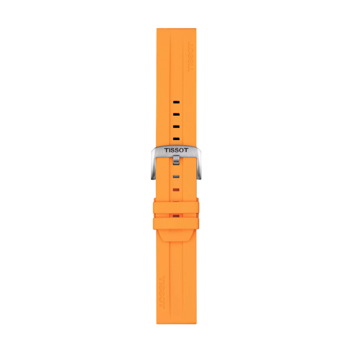 Tissot Official Orange Silicone Strap Lugs 22 mm T852047918