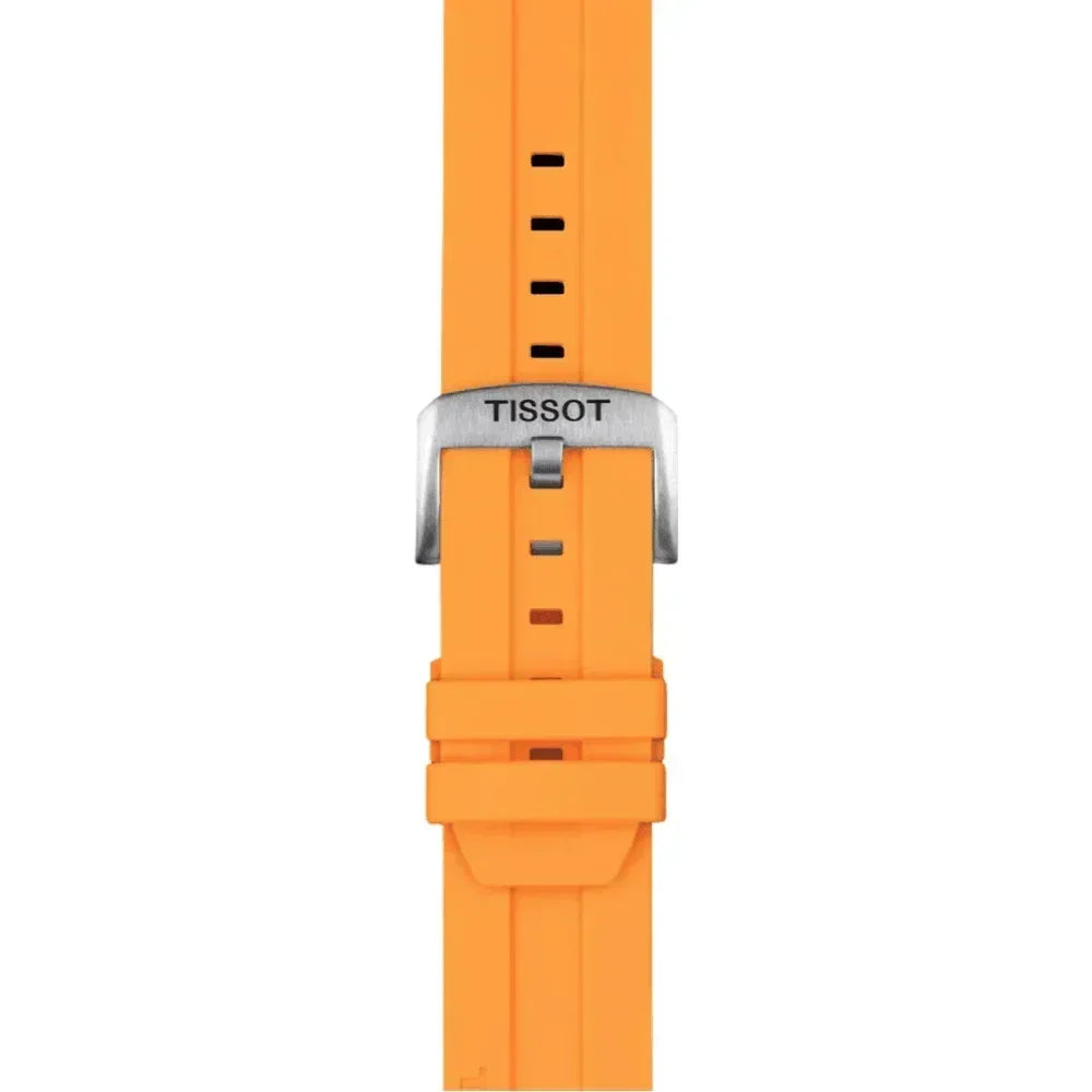 Tissot Official Orange Silicone Strap Lugs 22 mm T852047918