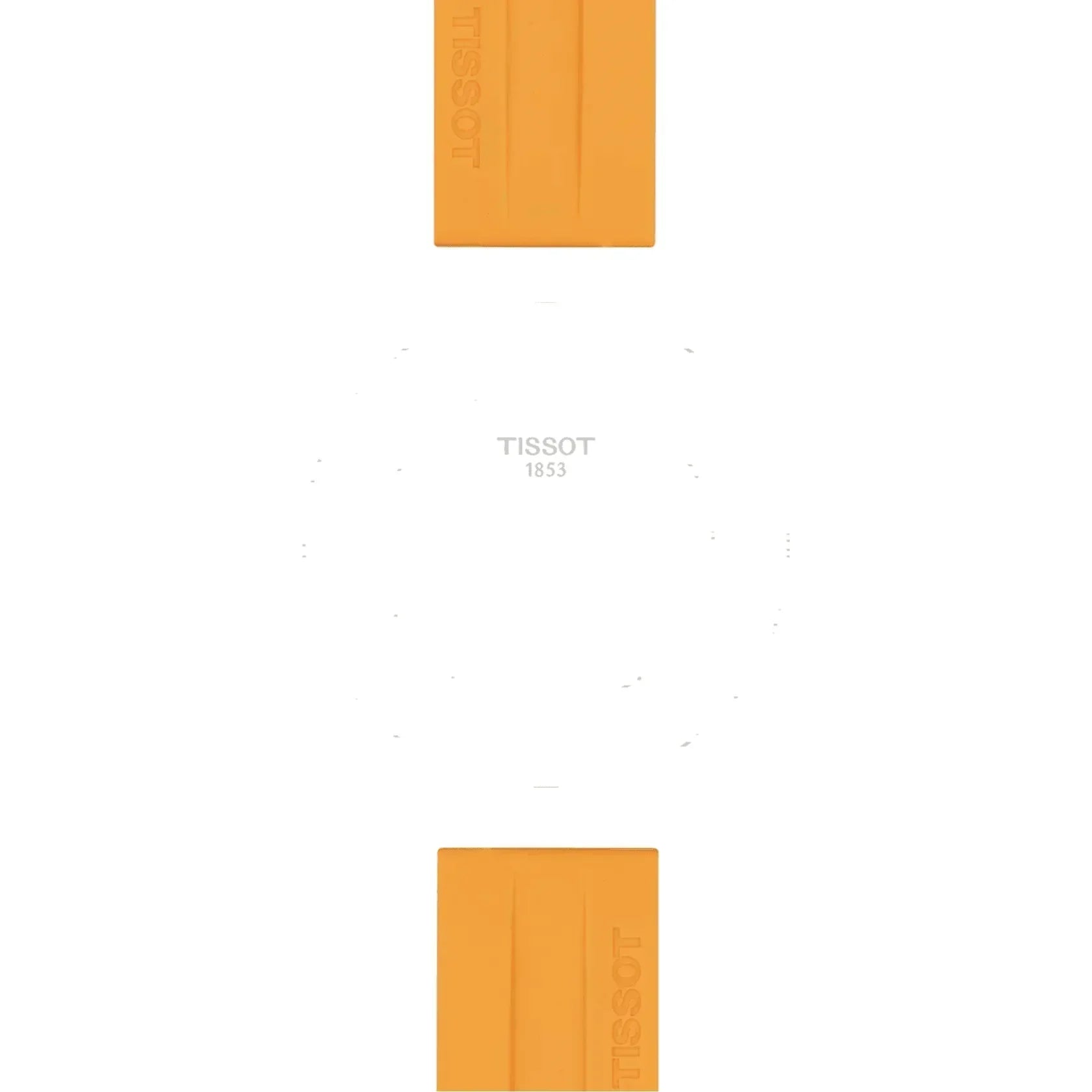 Tissot Official Orange Silicone Strap Lugs 22 mm T852047918