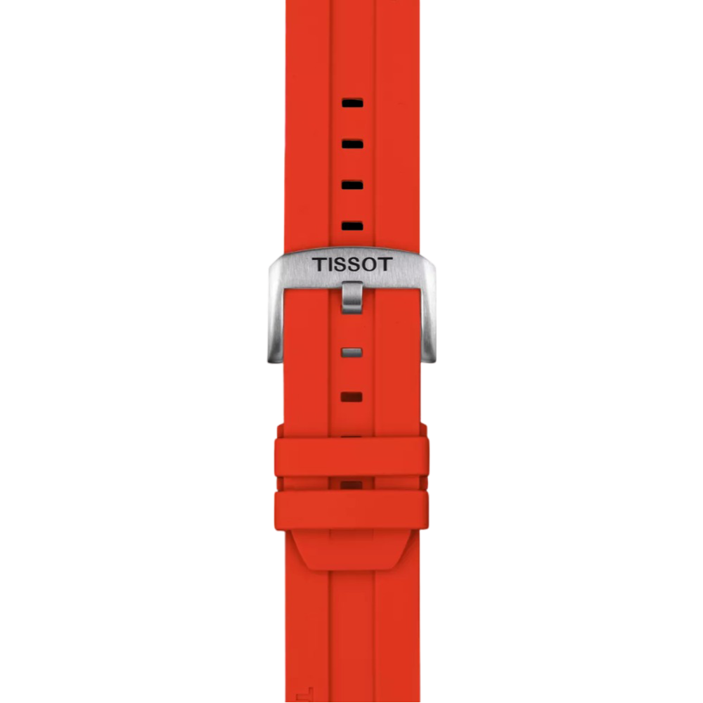 Tissot Official red Silicone Strap Lugs 22 mm T852047920