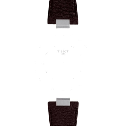 Tissot Official Brown PRX 40mm Leather Strap With Steel Endpiece T852049164