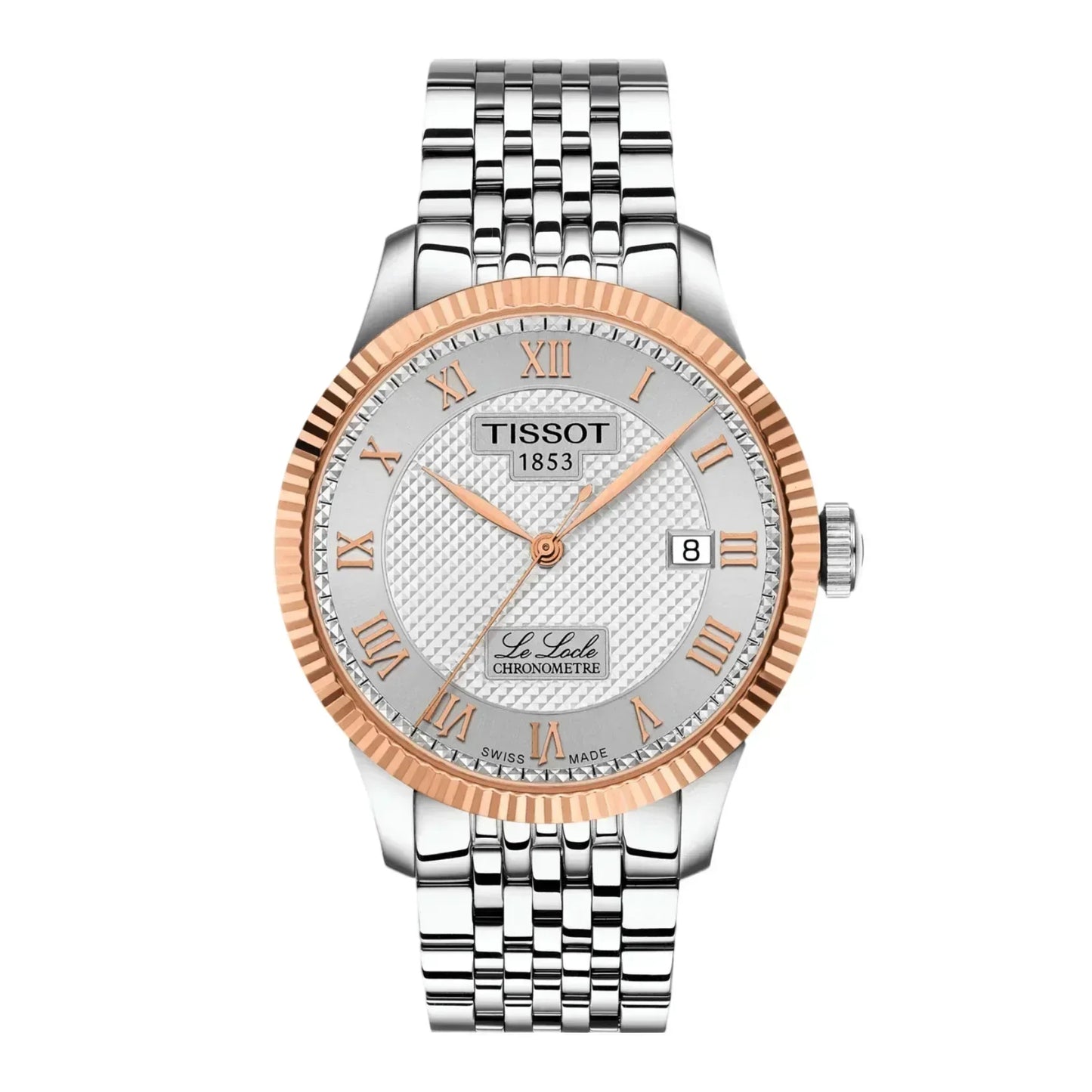 Tissot Le Locle COSC 39mm 18k Gold Bezel T-Gold Automatic Men's Watch T9324084103300