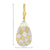 14K Gold Mosaic Pattern Teardrop Earrings