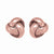 14K Rose Gold Love Knot Stud Earrings