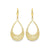 10K Yellow Gold Openwork Filigree Teardrop Earrings