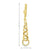 10K Yellow Gold High Polish Link Drop Earrings