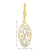 10K Two Tone Gold Fancy Diamond Cut Fancy Drop Earrings