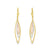 10K Tri-Colour Gold Layered Fancy Drop Earrings