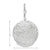 10K White Gold Textured Disc Earrings