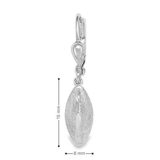 10K White Gold Fancy Drop Earrings