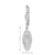 10K White Gold Fancy Drop Earrings