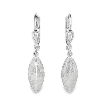 10K White Gold Fancy Drop Earrings