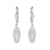 10K White Gold Fancy Drop Earrings