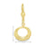 10K Yellow Gold Fancy Circle Drop Earrings