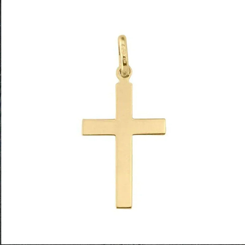 10k, 14k Yellow Gold Religious Italian Cross