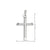 10, 14 Karat White Gold Small Religious Classic Italian Cross