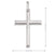 14 Karat White Gold Religious Classic Italian Cross