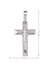 14k White Gold Fancy Religious Italian Cross