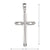 14k White Gold Fancy Religious Italian Cross