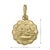 10, 14 Karat Yellow Gold Hollow Baptism Medalion